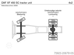 DAF XF 450 SC tractor unit