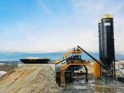 FABO Mobile Concrete Batching Plant 100 m3/h Mobile Concrete Batching Plant