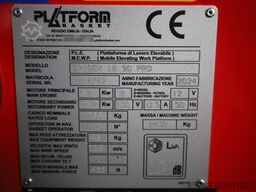 Platform Basket Spider 18.90 PRO CE Declaration, Valid inspection,