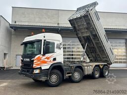 SCANIA P450 XT ,8X4 MEILLER GESTEINSKIPPER, BORDMATIK,  RETARDER