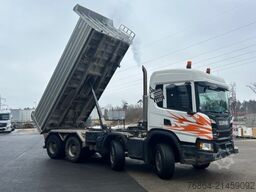 SCANIA P450 XT ,8X4 MEILLER GESTEINSKIPPER, BORDMATIK,  RETARDER