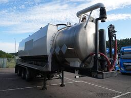 Ligthart 3 axle high pressure and suck 27 m3 tipper tank...