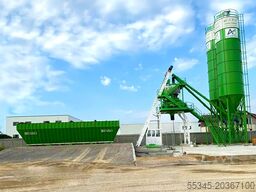 FABO Concrete Batching Plant 110 m3/h Mobile Concrete Batching Plant