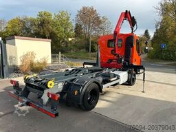 DAF LF 180 Abrollkipper SCHROTTGREIFER KRAN FUNK AHK