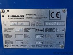 Ruthmann BLUELIFT SA18HB As-Is, Gasoline / 220V, 18m Workin