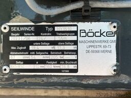 MERCEDES-BENZ 818 +Böcker AK 32-1200 Dachdeckerkran +Seilwinde