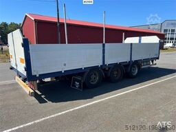 Tyllis 3 axle Flatbed trailer w/ foldable side doors