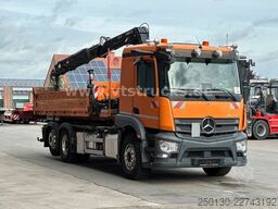 MERCEDES-BENZ Actros 2546L 6x2 Lenk-/Lift Abroller mit Kran