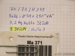 unbekannt Ø 40 x 250 mm Edelstahl