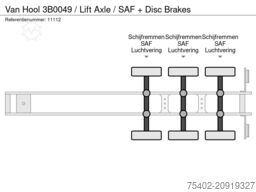 Van Hool 3B0049 / Lift Axle  / SAF + Disc Brakes