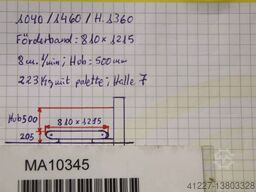 Interroll 4081 815 x 1215 mm Hub 500 mm