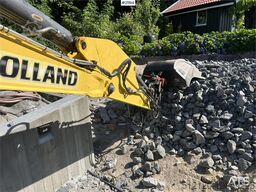 New Holland E55B excavator w/ digging bucket, sanding bucket,