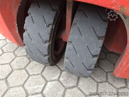 Linde E16C, Triplex, Freelift & Sideshift.