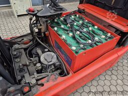Linde E16C, Triplex, Freelift & Sideshift.