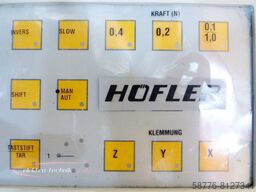 Höfler Maschinenbedientafel 393 x 146 mm