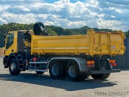 IVECO TRAKKER 360 Kipper 4,90 m HIAB 122 B-2 FUNK 6x4!