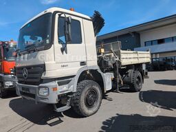 MERCEDES-BENZ Actros 1841 / 4X4 / Kipper+ 16m Kran / WENIG KM