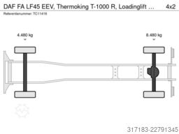 DAF LF 45 -210 EEV, Thermoking T-1000 R, Loadinglift