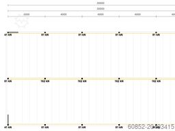 10x20m Lagerbühne , Belastung : 500kg/qm Unterkante: 3m ,ca. 200qm , Systembühne