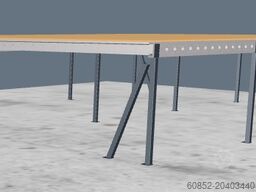 10x15m Lagerbühne , Belastung : 500kg/qm Unterkante: 2,5m ,ca. 150qm Systembühne