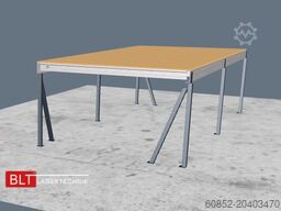 5x10m Lagerbühne , Belastung : 500kg/qm Unterkante: 2,5m , ca. 50qm Systembühne