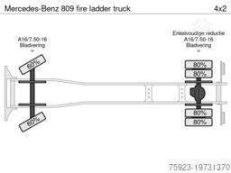 Mercedes-Benz 809 fire ladder truck
