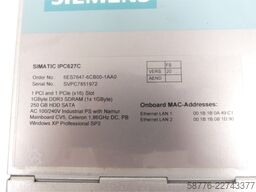 Siemens Simatic IPC627C / 6ES7647-6CB00-1AA0 Industrielles Box-PC SN SVPC7851972
