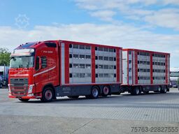 Volvo FH 13.500 6x2 - Livestock 4 deck Finkl + Finkl ...