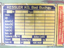 Kessler MIF 112 L/S Spindelmotor mit Lüfter SN:102350