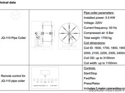 ZHANGJIAGANG POLESTAR MACHINERY CO., LTD JQ-110 Pipe Coiler