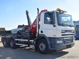 DAF CF 410 +Hooklift Palift 18t. and HMF crane