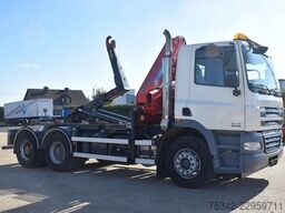 DAF CF 410 +Hooklift Palift 18t. and HMF crane
