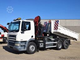 DAF CF 410 +Hooklift Palift 18t. and HMF crane