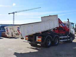 DAF CF 410 +Hooklift Palift 18t. and HMF crane