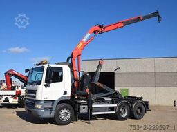 DAF CF 410 +Hooklift Palift 18t. and HMF crane