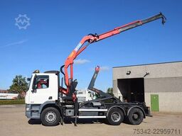 DAF CF 410 +Hooklift Palift 18t. and HMF crane