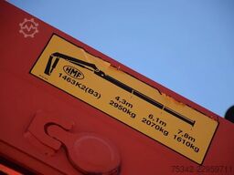 DAF CF 410 +Hooklift Palift 18t. and HMF crane