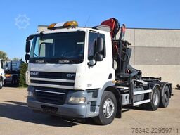DAF CF 410 +Hooklift Palift 18t. and HMF crane