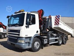 DAF CF 410 +Hooklift Palift 18t. and HMF crane