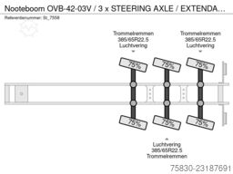 Nooteboom OVB-42-03V / 3 x STEERING AXLE / EXTENDABLE