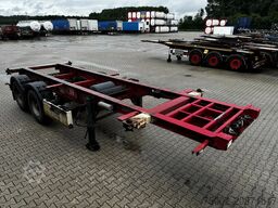 Krone 2-assig 20FT chassis, BPW + trommel, luchtverin...