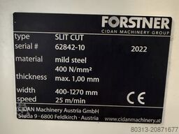 Forstner Slit Cut 1250