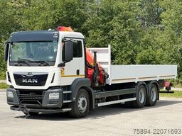 MAN TGS 26.360*PRITSCHE 7,60m *6x4 * KRAN/ FUNK
