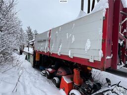 Tyllis jumbo semi-trailer with HMF crane