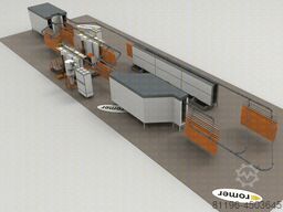 ROMER-Lakiernie-automatyczne,hybrydowe Power&free, poprzeczny krzyżowy,łańcuch
