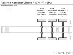 Van Hool Container Chassis / 40-45 FT / BPW