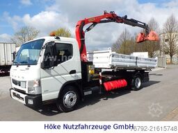 FUSO 7 C 18 Kipper 3,9m/Palfinger Kran/Greifer/2xAHK