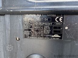 LINDE H40T-02 Duplo 320 Sideshift Perkins Diesel  2003