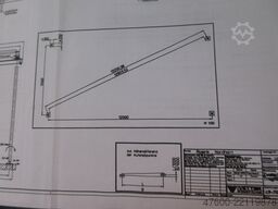 Stahl Portalkran Brückenkran Kettenzug NL 250Kg Stahlbau 12x5,6m IPE240 P300