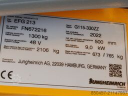 Jungheinrich EFG 213 LI ION 2022y/ 3.3m/ 6883h/ 4v